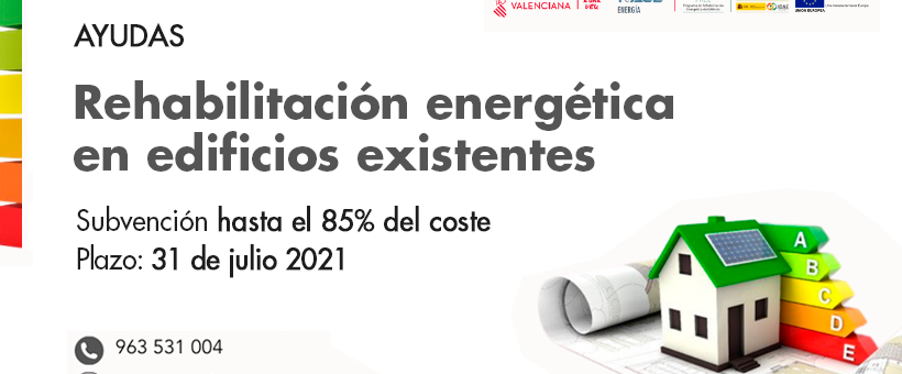 AMPLIACIÓN DEL PLAZO DE LAS AYUDAS A LA REHABILITACIÓN ENERGÉTICA EN EDIFICIOS EXISTENTES 2020
